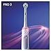 Oral-B PRO 3 3000 Sensitive Clean Elektrische Zahnbürste/Electric Toothbrush, mit 3 Putzmodi inkl. Sensitiv und visueller 360° Andruckkontrolle für Zahnpflege, Designed by Braun, weiß