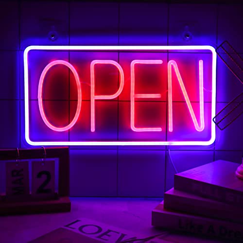 Kaboer Neon Open Sign,16"X 9" Led Lights Open Sign,New Ultra Bright Led Neon Sign Wall Art For Business Bar Salon Shop Club(Open) #TOP6