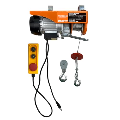Guincho Talha Elétrica 500 a 1000KG 220V 12 Metros de Elevação FAK1000GE Carbon Fak
