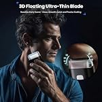 Rasoir de la feuille, 2026 Mise à jour 3D Razor électrique pour hommes, Mini Rasoir de voyage pour hommes Compact Portable Rasoirs de Foil pour hommes, Rasoir électrique pour hommes lavable humide / sec, Smart LED Affichage