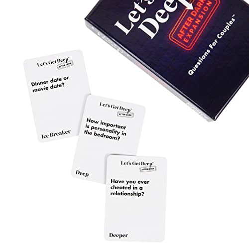 What Do You Meme? Let's Get Deep: After Dark Expansion Pack – Conversation Cards For Couples - Pairs With The Love Language Card Game Let's Get Deep #TOP2