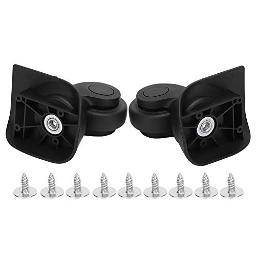 Dekaim Rueda de Maleta, par A20 Rueda silenciosa de Equipaje Negra Reemplazo de Maleta Universal Suministros para Exteriores Cover