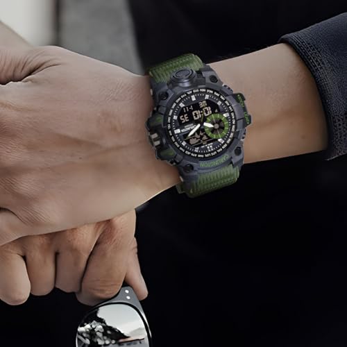 Image of Carlington Analog-Digital Sports Watch: Chronograph, Dual Time, Alarm, Stopwatch, Water-Resistant, Shock-Resistant, Back Light Display- The Perfect Watch for Men and Boys - CT3388