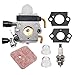 Produktbild Hippotech Vergaservergaser mit Luftfilter, Zündkerze für Stihl FS38 FS45 FS46 FS55 FS55R FC55 Trimmer Zama C1Q-S186A C1Q-S66 C1Q-S71 C1Q-S186 41401200619