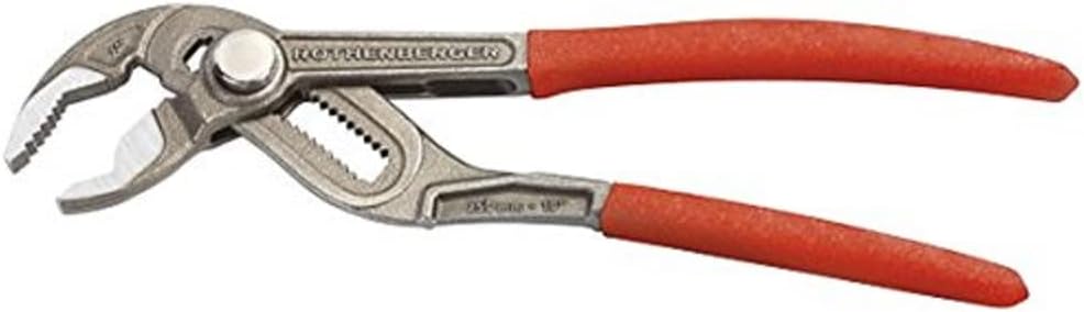 Rothenberger 1000000213" Rogrip F Water Pump Pliers, Grey/Red, 7-Inch