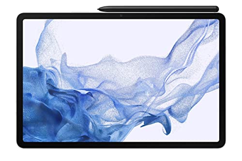 Image of Samsung Galaxy Tab S8 Android Tablet, 11 inch LCD Screen, 128GB Storage, Qualcomm Snapdragon, S Pen Included, All-Day Battery Ultra Wide Camera, DeX Productivity, Silver (Renewed)