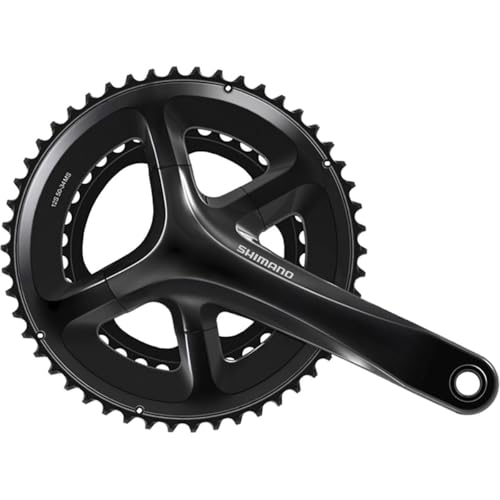 Pédalier Shimano 12V FC-RS520 50/34 asymétrique, rigidité et haute performance