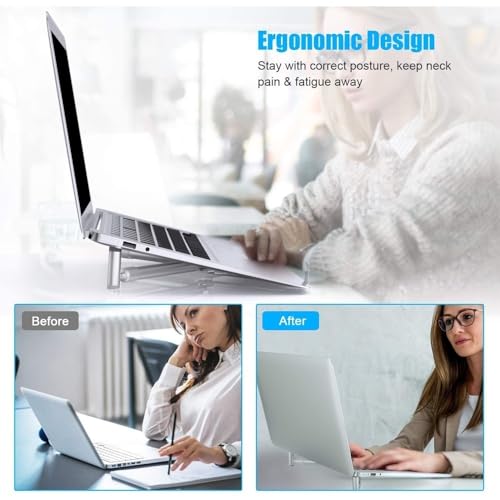Soporte Universal Plegable de Aluminio para Laptop 12"-17" miniatura 3