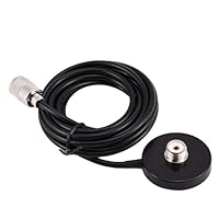 HH-N2RS Dualband Antenne UHF VHF 400-470 136-174MHZ und SO239 Mount Magnetbasis UHF PL-259 Antennenkabel Dach oder Kofferraum für Mobilfunkgeräte PL259 Steckverbinder