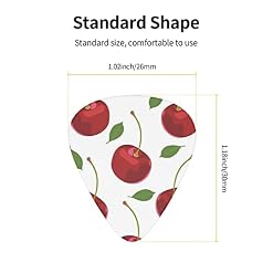 Pack de 12 médiators pour guitare Cherry Fruit Picks pour guitare électrique Guitare acoustique Diverses guitares - Les Beatles, Paul McCartney, John Lennon, RIngo Starr, George Harrison Pack de 12 médiators pour guitare Cherry Fruit Picks pour guitare électrique Guitare acoustique Diverses guitares – Image 3