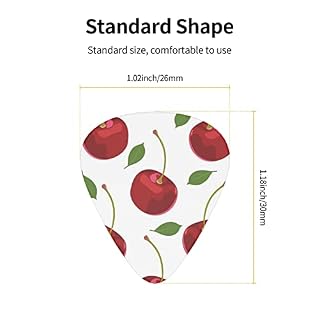 Pack de 12 médiators pour guitare Cherry Fruit Picks pour guitare électrique Guitare acoustique Diverses guitares - Les Beatles, Paul McCartney, John Lennon, RIngo Starr, George Harrison Pack de 12 médiators pour guitare Cherry Fruit Picks pour guitare électrique Guitare acoustique Diverses guitares – Image 3