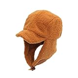 TENDYCOCO Gorro Termico Gorros Mujer Gorro cálido Gorros con Orejeras Beanie Sombrero Aire Libre Gorra de béisbol para Hombre Gorras de béisbol para Hombre cálida Gorra de béisbol Coffee
