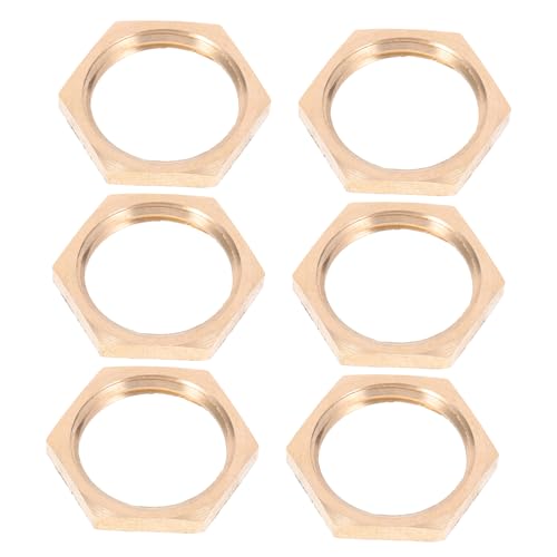 OSOLADY 6 pezzi Dado Bloccaggio Esagonale Raccordi Filettati per Tubazioni Fissaggio per Serbatoi e Lavatrice Facile Installazione e Massima