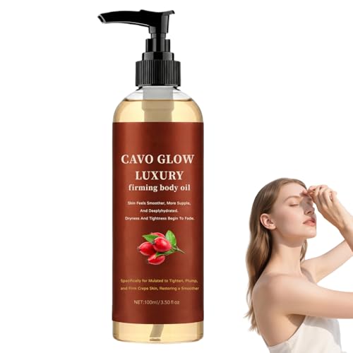 Cavo Glow Body Oil Cavo Glow Luxury Body Oil Body Firming Oil for Crepe Skin After Shower Body Oil for Women Hydrating Skin Care for Full Body That Plumps Tightens And Firms Skin (1 Bottle)