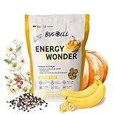BugBell 800g EnergyWonder - Premium Trockenfutter mit Insekten - Hypoallergen Sensitiv Futter für Hunde - Ausdauer & Energy mit L-Carnitin - High Energy Hundefutter trocken mit Weißdorn, Kürbis & Chia