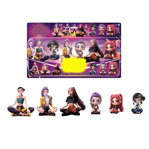 Figuras K-Pop De-Mon H-unters, 6 Unidades/Set Muñecas K-Pop De-Mon Hun-ters con Accesorios y Trajes, muñecas Rumi/Mira/Zoey para coleccionar y Regalar a los Fans (J) | Ya disponible en tu tienda friki favorita! En mundofriki.es!