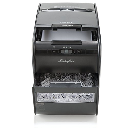 Swingline Gbc Paper Shredder, Stack-And-Shred 60X Auto Feed, Cross-Cut, 60 Sheets, 1 User, Black (1757572) #TOP6
