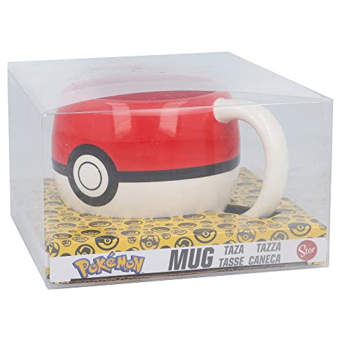 TAZZA IN CERAMICA 3D 490 ML P Pokemon Pokemon Pokeball Tazza In Ceramica 3D In Confezione Regalo