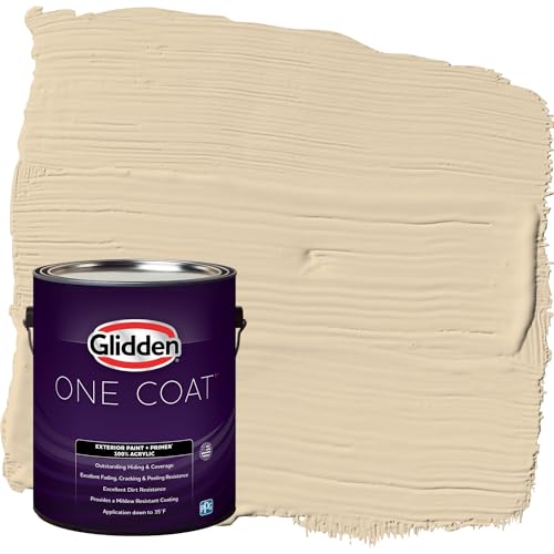 Glidden Exterior Paint + Primer Beige/Almond Cream