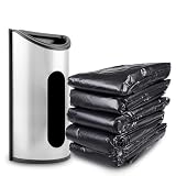 Nikou Dispensador de bolsas, almacenamiento de bolsas de plástico de acero...