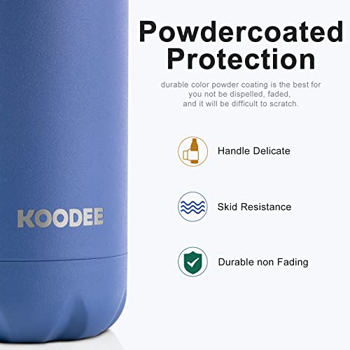 Koodee Insulated Water Bottles-17 Oz Stainless Steel Bpa Free Water Bottle Double Wall Vacuum Sports Water Bottle Flask(Royal Blue) #TOP1