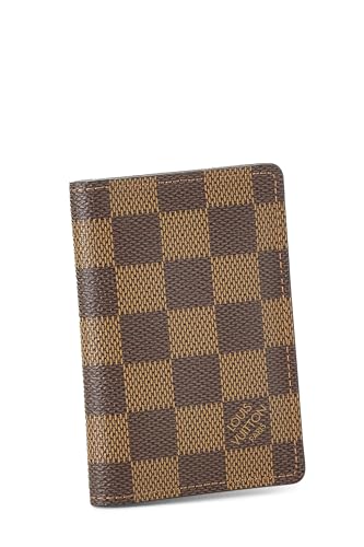 Pre-Loved Damier Ebene Organizer De Poche, Brown2