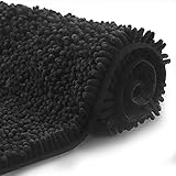 badezimmer teppich schwarz glitzer ⭐ WEICH & FLAUSCHIG : Verwöhnen Sie Ihre Füße! Der Badteppich FCSDETAIL besteht aus tausenden einzelnen Mikrofaser-Chenille, weich und wohltuend für Ihre Füße. Die dicken Fasern schirmen Ihre Zehen vom kalten Boden ab. Jede Mikrofaserstapel ist ungefähr 2 cm lang. Jedes Mal, wenn Sie aus der Dusche oder Badewanne treten, genießen Sie höchsten Komfort.