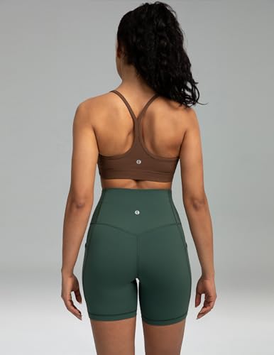 Image of Colorfulkoala Women's Dreamlux Y Back Sports Bra Low Impact Padded Workout Top with Built in Bra A-C Cups