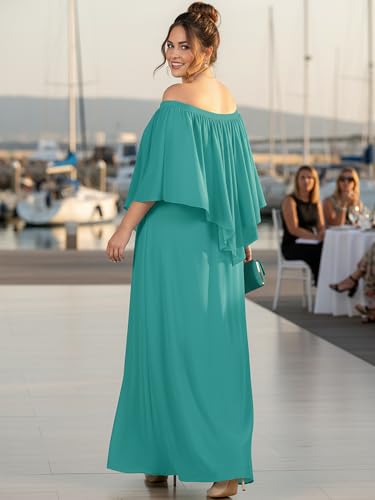 Image of KOH KOH Womens Strapless Off Shoulder Flattering Cocktail Maxi Dress Gown