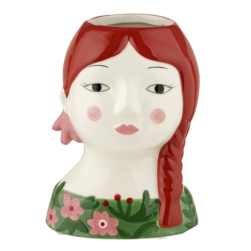 Baroni Home Vase en Céramique Peint à la Main, Vase Décoratif Moderne pour Intérieur et Extérieur, Vase pour Fleurs et Plantes, Objet Décoratif Ligne...