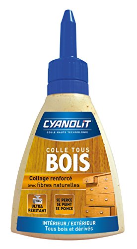 Colle bois CYANOLIT transparent 145g a séchage rapide pour assemblages invisibles