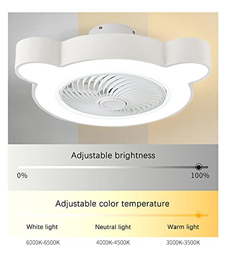 Ventilateur de plafond avec lampe et télécommande silencieuse pour salon - 6
