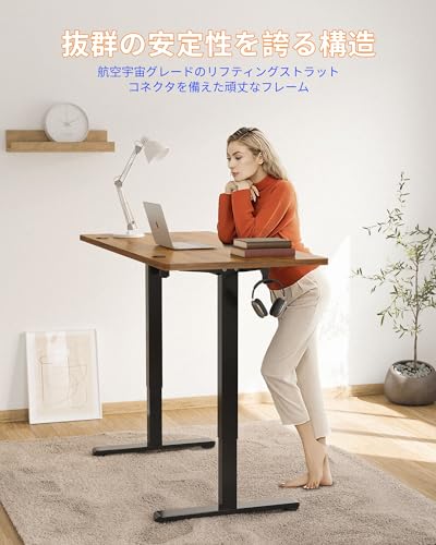 YIHAYO 昇降デスク 高さ70-115cm 幅120cm 奥行き60cm 電動