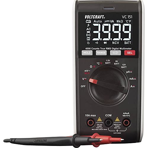 VOLTCRAFT VC151 Hand-Multimeter digital CAT III 600 V Anzeige (Counts): 4000 Cover
