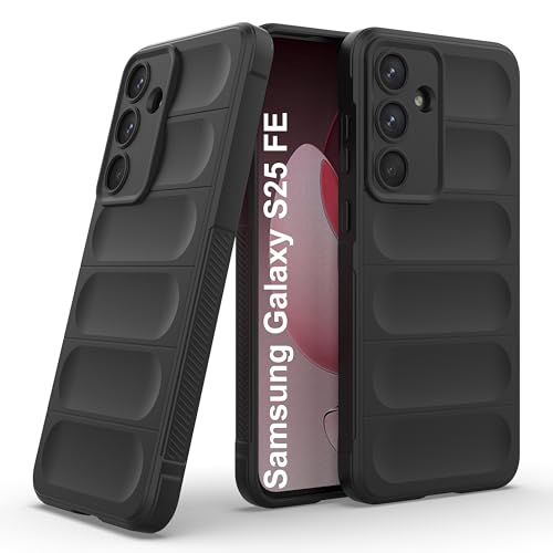 Image of Zapcase Back Case Cover for Samsung Galaxy S25 FE | Compatible for Samsung Galaxy S25 FE Back Cover | Liquid Silicon Magic Case with Camera Protection| Black