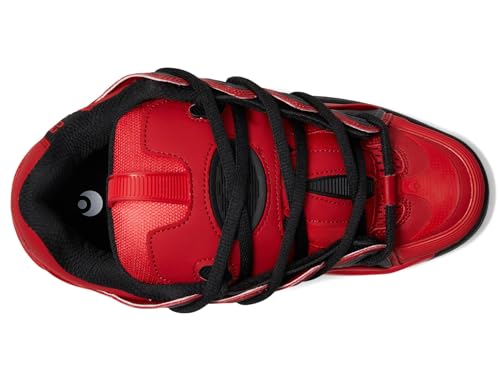 Osiris Men's D3 2001 Skate Shoe, Red/Black/Red, 112
