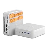 Machenike MM Mini PC, Ryzen 9 7940HS, 32GB DDR5 1TB SSD, Klein PC, Radeon 780M, Dual 2.5G LAN, USB4 Triple 8K Display, Desktop Computer für Büro, Homeoffice, Programmierung, Gaming, energiesparend