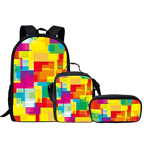 Sac à dos fille grande capacité avec boîte à déjeuner assortie