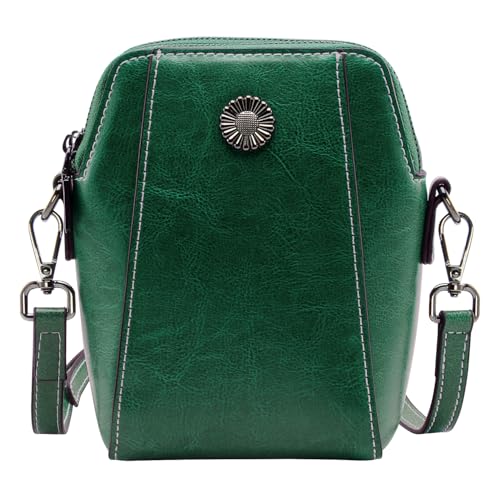 Designer Small Leather Crossbody Purse, Soft Shoulder Handbag for Women & Gift