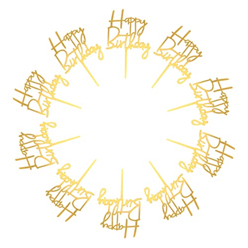 jojofuny 30 Pçs Adereços Bolo Infantil Espumante Para Sobremesa Bar Topper De Acrílico Decoração Do