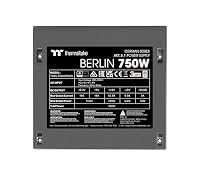 Thermaltake Berlin 750W Netzteil | German Series | ATX 3.1 | PCIe 5.1 12V-2x6 (12+4) | 80 Plus White | Non-Modular | Leiser 120mm Lüfter | DC-to-DC – Ansicht 5