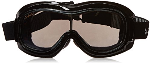 Pacific Coast Airfoil Padded 'Fit Over Glasses' Riding Goggles (Black Frame/Silver Smoke Lens) #TOP1