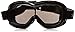 Pacific Coast Airfoil Padded 'Fit Over Glasses' Riding Goggles (Black Frame/Silver Smoke Lens)