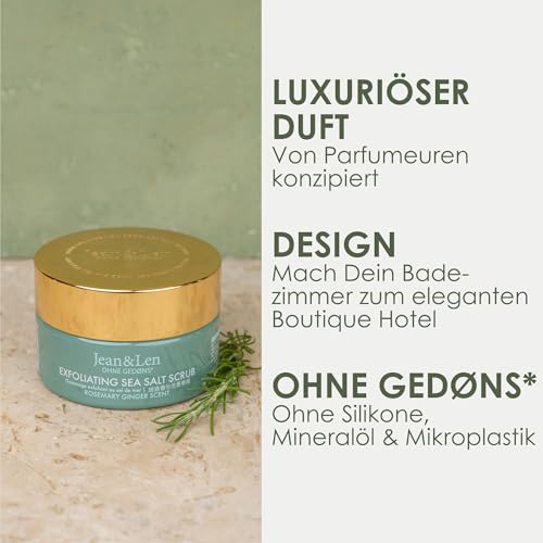Jean & Len Exfoliating Sea Salt Scrub Rosemary & Ginger 300g