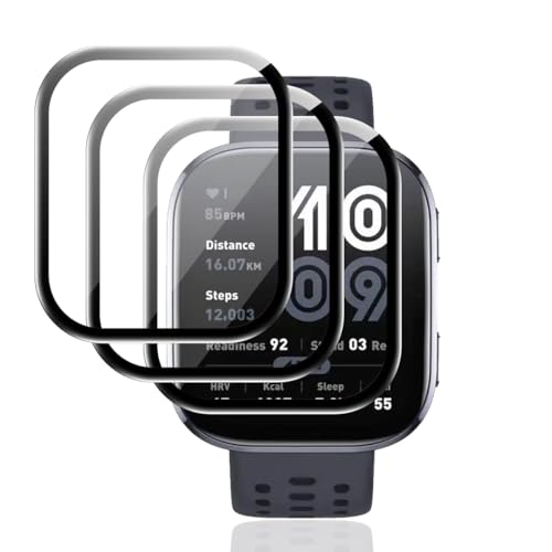 Teenrpov Protector de Pantalla para Amazfit Bip 6 (No Cristal Templado) 3 Piezas películas flexibles de TPU,pantalla HD transparente, sin burbujas, película suave
