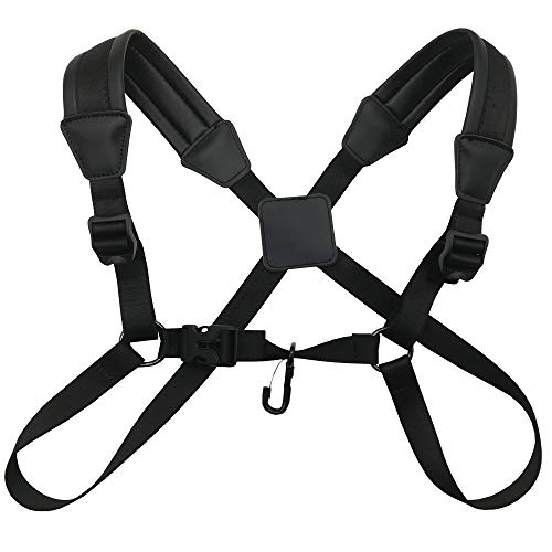 Xinlink Professional Soft Padded Leather Saxophone Shoulder Strap for Baritone Alto Tenor Soprano Sax Music Accessories Black