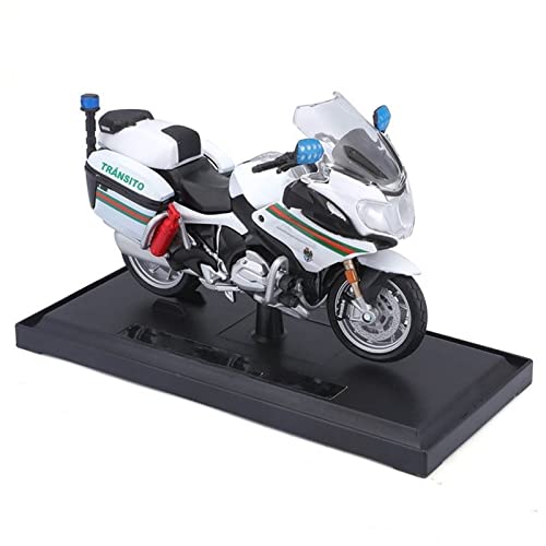 Modèle de moto de police 1:18 miniature de collection Yamaha FJR1300A et BMW R 1200 RT
