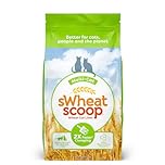 sWheat Scoop Natural Wheat Multi-Cat Litter, Superior Clumping with Odor Neutralizing Enzymes, 25 Pound Bag