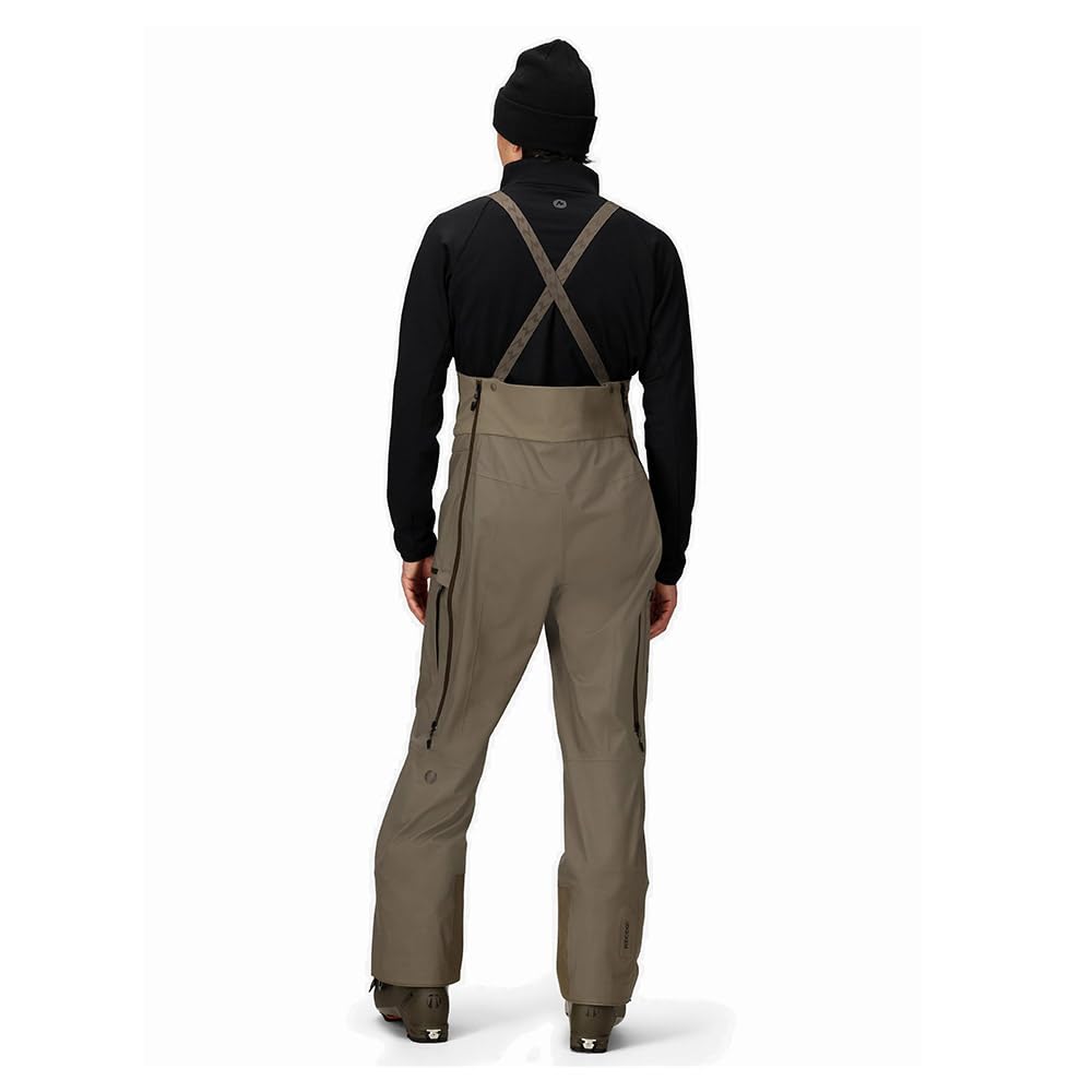 MARMOT Solitude UL Bio 1/4 Bib Outdoor Bereit Outdoor Ausrüstung Claystone XL