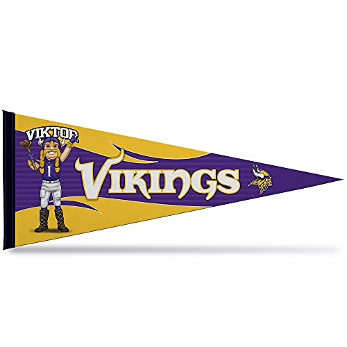 Image of Rico Industries NFL Football Mascot inch 12 inch x 30 inch Felt Wall Decor Pennant - Great for Home /Bed Room /Man Cave Decor